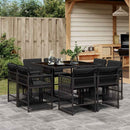 11-Delige Tuinset Met Kussens Poly Rattan