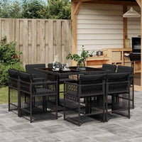 11-Delige Tuinset Met Kussens Poly Rattan