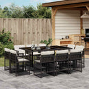 11-Delige Tuinset Met Kussens Poly Rattan