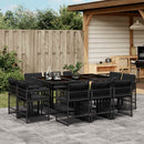 11-Delige Tuinset Met Kussens Poly Rattan
