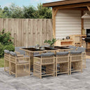 11-Delige Tuinset Met Kussens Poly Rattan