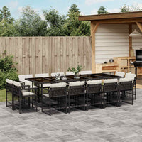 11-Delige Tuinset Met Kussens Poly Rattan