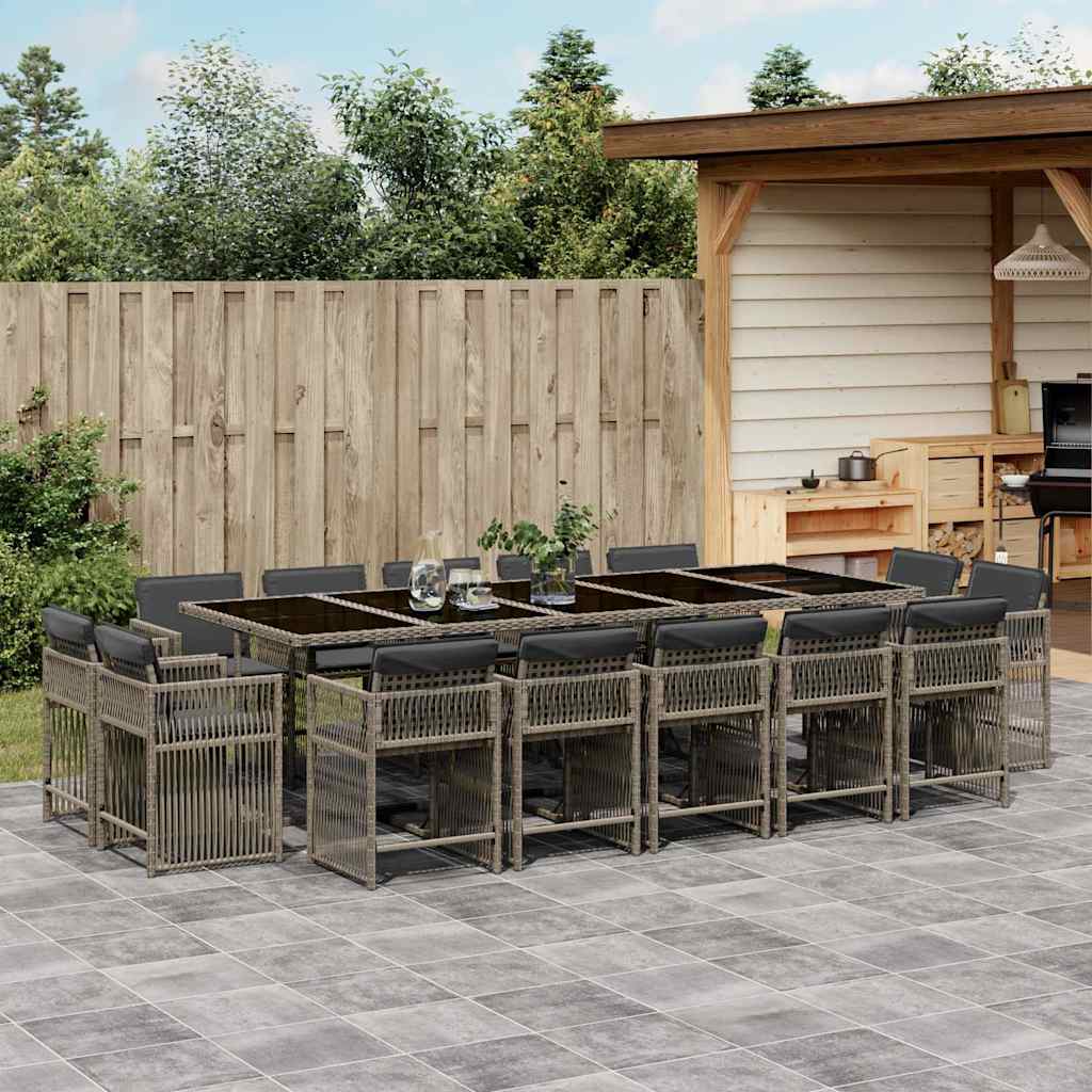 11-Delige Tuinset Met Kussens Poly Rattan
