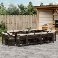 11-Delige Tuinset Met Kussens Poly Rattan