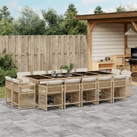 11-Delige Tuinset Met Kussens Poly Rattan