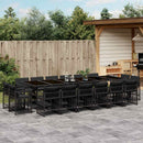 11-Delige Tuinset Met Kussens Poly Rattan