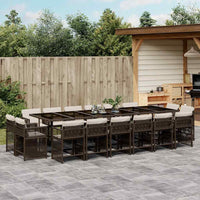 11-Delige Tuinset Met Kussens Poly Rattan