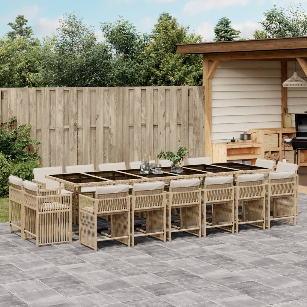 11-Delige Tuinset Met Kussens Poly Rattan