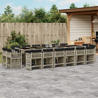 11-Delige Tuinset Met Kussens Poly Rattan