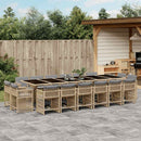 11-Delige Tuinset Met Kussens Poly Rattan