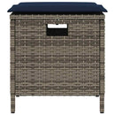 5-Delige Tuinset Met Kussens Poly Rattan