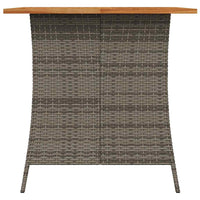 5-Delige Tuinset Met Kussens Poly Rattan
