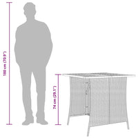 5-Delige Tuinset Met Kussens Poly Rattan