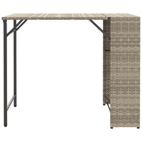 5-Delige Tuinset Inklapbaar Poly Rattan