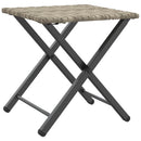 5-Delige Tuinset Inklapbaar Poly Rattan