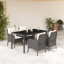 3-Delige Tuinset Met Kussens Poly Rattan
