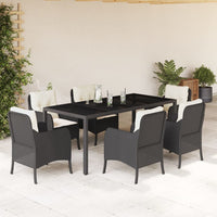 3-Delige Tuinset Met Kussens Poly Rattan