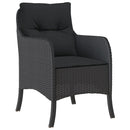 3-Delige Tuinset Met Kussens Poly Rattan