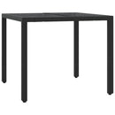 3-Delige Tuinset Met Kussens Poly Rattan