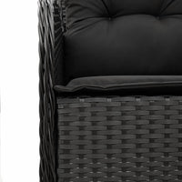 3-Delige Tuinset Met Kussens Poly Rattan