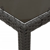 3-Delige Tuinset Met Kussens Poly Rattan