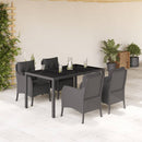 3-Delige Tuinset Met Kussens Poly Rattan