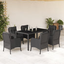 3-Delige Tuinset Met Kussens Poly Rattan