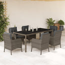 3-Delige Tuinset Met Kussens Poly Rattan