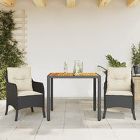 5-Delige Tuinset Met Kussens Poly Rattan