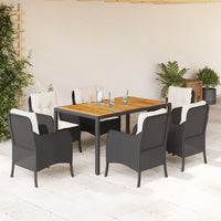 5-Delige Tuinset Met Kussens Poly Rattan