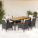 5-Delige Tuinset Met Kussens Poly Rattan