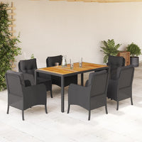 5-Delige Tuinset Met Kussens Poly Rattan