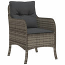 5-Delige Tuinset Met Kussens Poly Rattan