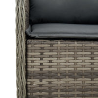 5-Delige Tuinset Met Kussens Poly Rattan