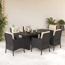 9-Delige Tuinset Met Kussens Poly Rattan