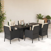 9-Delige Tuinset Met Kussens Poly Rattan