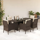 9-Delige Tuinset Met Kussens Poly Rattan