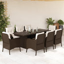 9-Delige Tuinset Met Kussens Poly Rattan