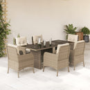 9-Delige Tuinset Met Kussens Poly Rattan