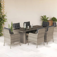 9-Delige Tuinset Met Kussens Poly Rattan