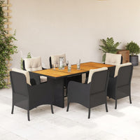 9-Delige Tuinset Met Kussens Poly Rattan
