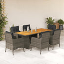 9-Delige Tuinset Met Kussens Poly Rattan