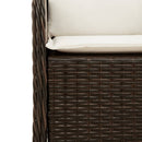 5-Delige Tuinset Met Kussens Poly Rattan Bruin