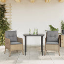 5-Delige Tuinset Met Kussens Poly Rattan Beige