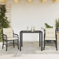 5-Delige Tuinset Met Kussens Poly Rattan