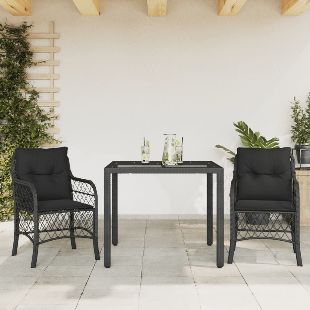 5-Delige Tuinset Met Kussens Poly Rattan