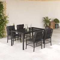 5-Delige Tuinset Met Kussens Poly Rattan