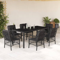 5-Delige Tuinset Met Kussens Poly Rattan