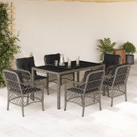 5-Delige Tuinset Met Kussens Poly Rattan