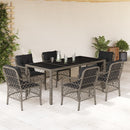 5-Delige Tuinset Met Kussens Poly Rattan